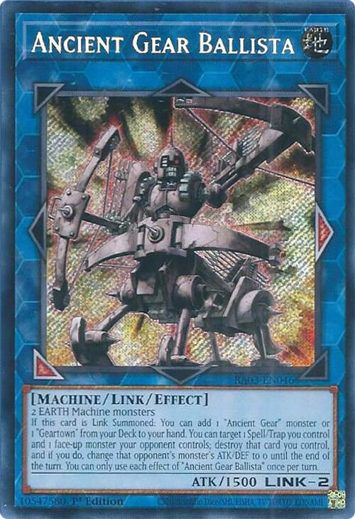 Ancient Gear Ballista (Secret Rare) [RA03-EN046] Secret Rare | Pegasus Games WI