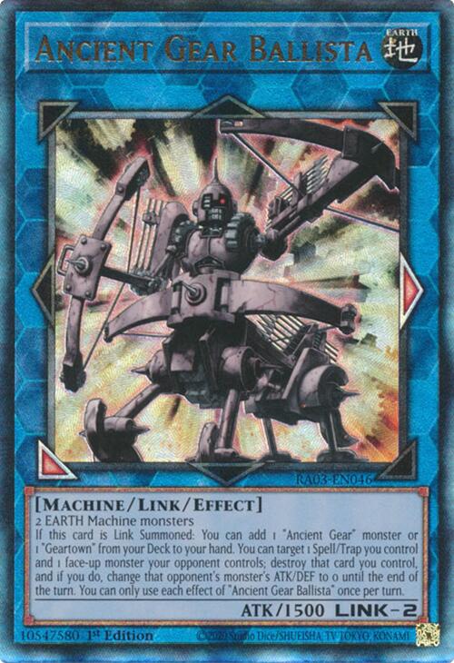 Ancient Gear Ballista (UTR) [RA03-EN046] Prismatic Ultimate Rare | Pegasus Games WI