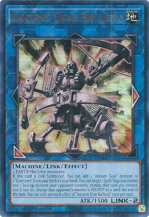 Ancient Gear Ballista (UR) [RA03-EN046] Ultra Rare | Pegasus Games WI