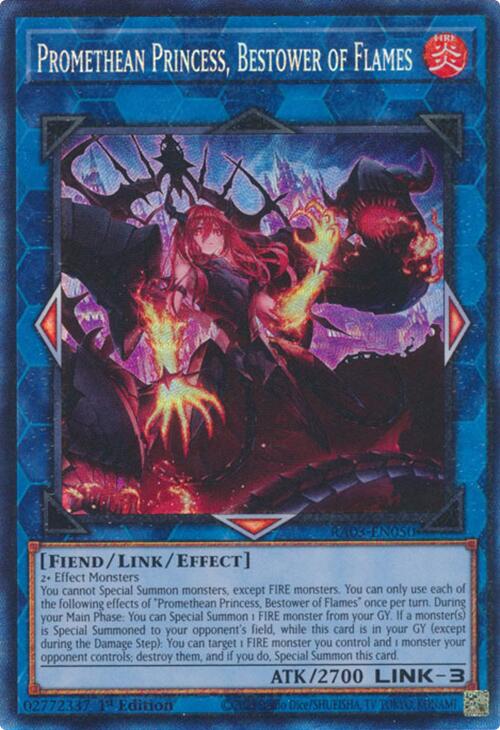 Promethean Princess, Bestower of Flames (CR) [RA03-EN050] Prismatic Collector's Rare | Pegasus Games WI