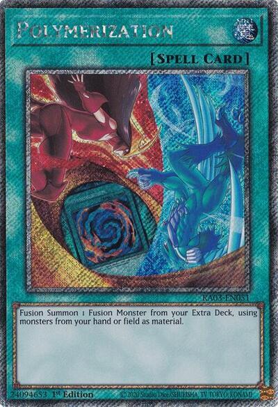Polymerization (Platinum Secret Rare) [RA03-EN051] Platinum Secret Rare | Pegasus Games WI