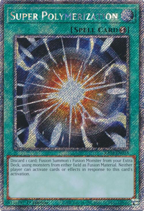Super Polymerization (Platinum Secret Rare) [RA03-EN053] Platinum Secret Rare | Pegasus Games WI