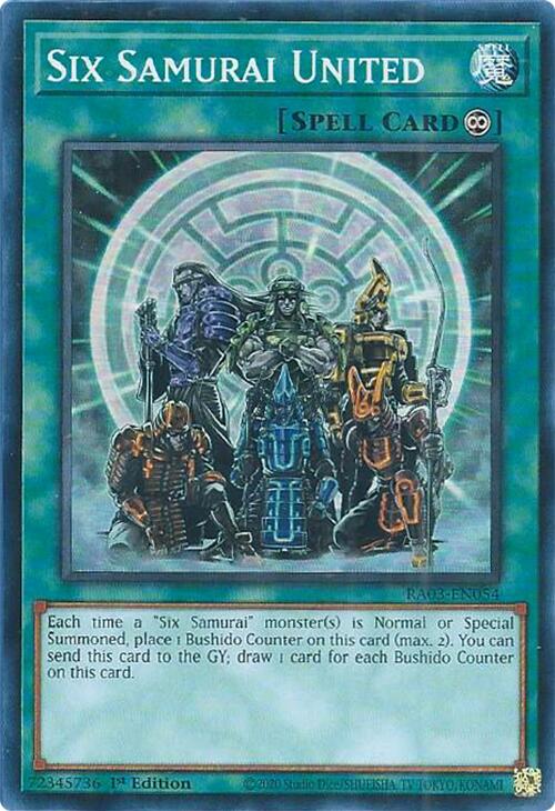Six Samurai United [RA03-EN054] Super Rare | Pegasus Games WI
