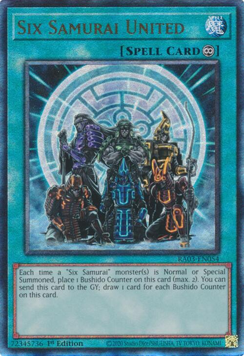 Six Samurai United (UTR) [RA03-EN054] Prismatic Ultimate Rare | Pegasus Games WI