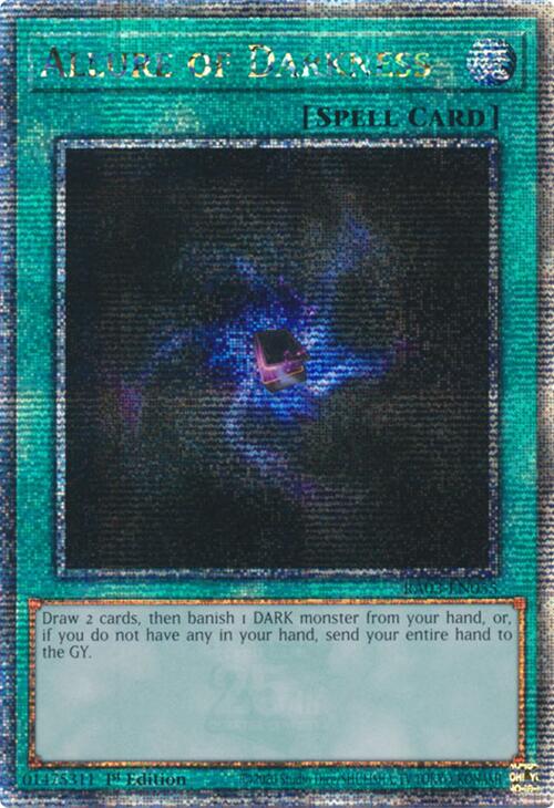 Allure of Darkness (Quarter Century Secret Rare) [RA03-EN055] Quarter Century Secret Rare | Pegasus Games WI