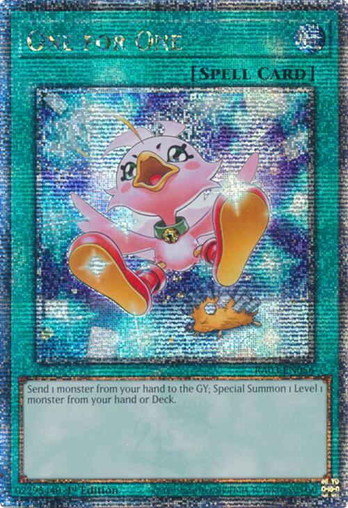 One for One (Alternate Art) (Quarter Century Secret Rare) [RA03-EN056] Quarter Century Secret Rare | Pegasus Games WI