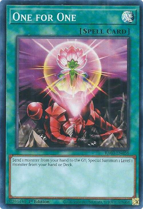 One for One [RA03-EN056] Super Rare | Pegasus Games WI