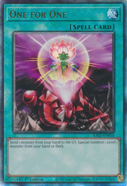 One for One (UTR) [RA03-EN056] Prismatic Ultimate Rare | Pegasus Games WI