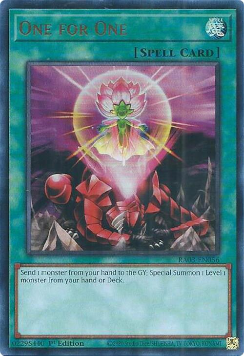 One for One (UR) [RA03-EN056] Ultra Rare | Pegasus Games WI