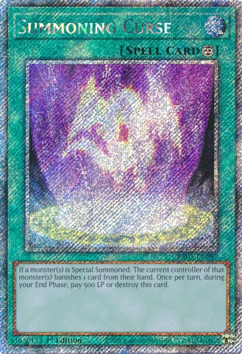 Summoning Curse (Platinum Secret Rare) [RA03-EN057] Platinum Secret Rare | Pegasus Games WI