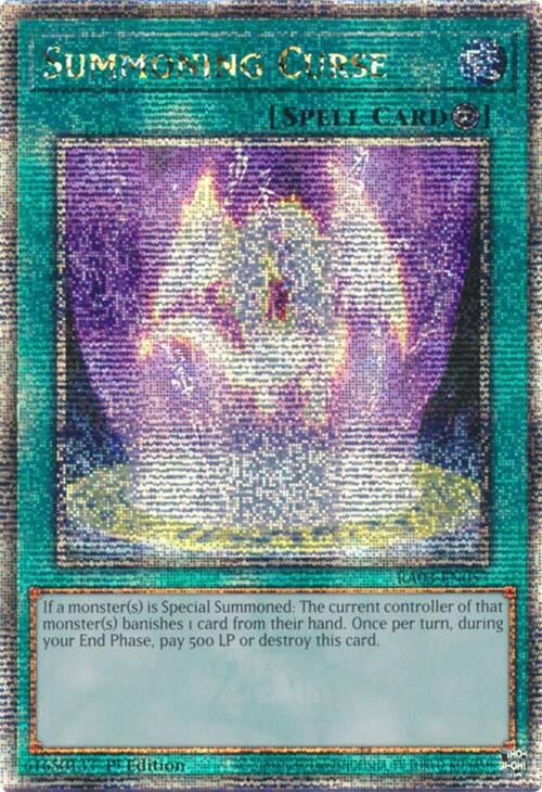 Summoning Curse (Quarter Century Secret Rare) [RA03-EN057] Quarter Century Secret Rare | Pegasus Games WI