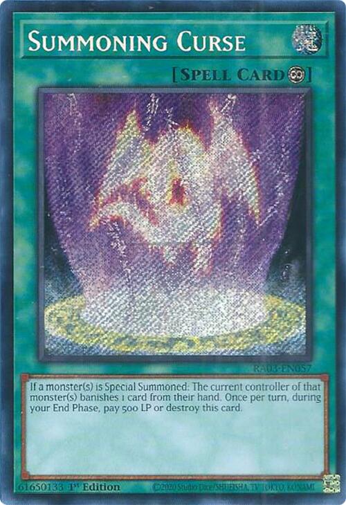 Summoning Curse (Secret Rare) [RA03-EN057] Secret Rare | Pegasus Games WI
