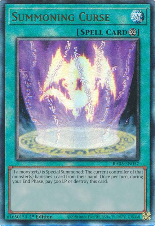 Summoning Curse (UTR) [RA03-EN057] Prismatic Ultimate Rare | Pegasus Games WI