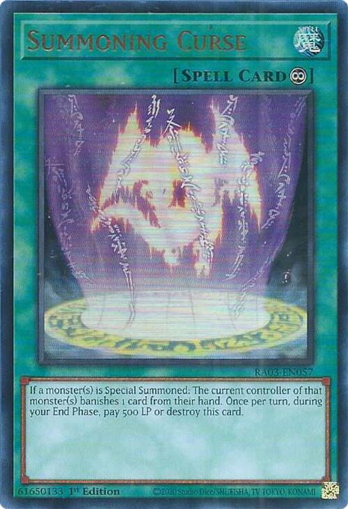 Summoning Curse (UR) [RA03-EN057] Ultra Rare | Pegasus Games WI