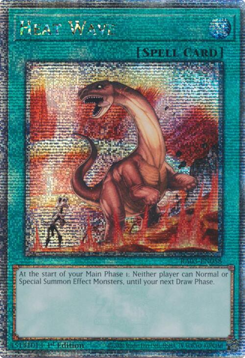 Heat Wave (Quarter Century Secret Rare) [RA03-EN058] Quarter Century Secret Rare | Pegasus Games WI