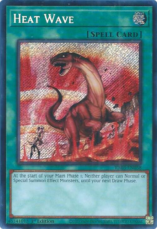 Heat Wave (Secret Rare) [RA03-EN058] Secret Rare | Pegasus Games WI