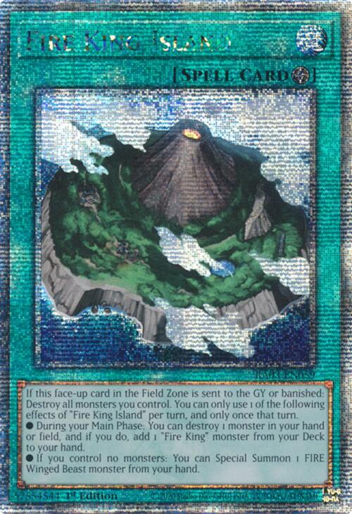 Fire King Island (Quarter Century Secret Rare) [RA03-EN059] Quarter Century Secret Rare | Pegasus Games WI