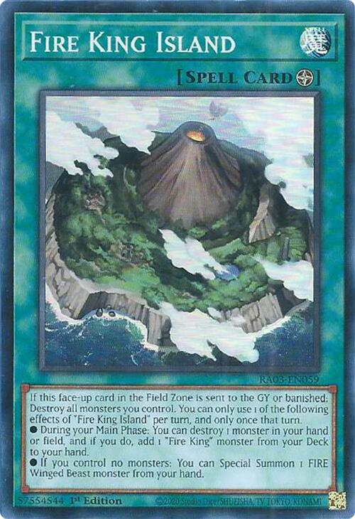 Fire King Island [RA03-EN059] Super Rare | Pegasus Games WI