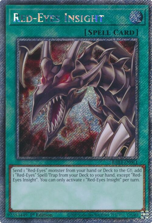 Red-Eyes Insight (Platinum Secret Rare) [RA03-EN061] Platinum Secret Rare | Pegasus Games WI