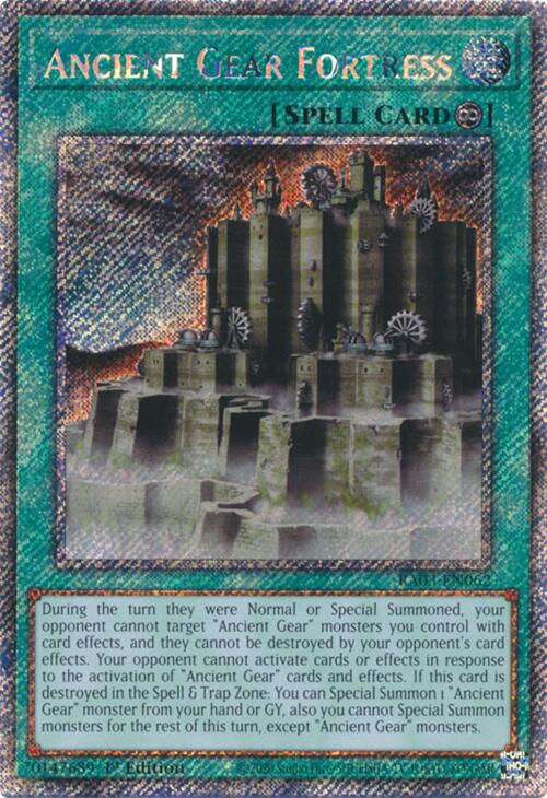 Ancient Gear Fortress (Platinum Secret Rare) [RA03-EN062] Platinum Secret Rare | Pegasus Games WI