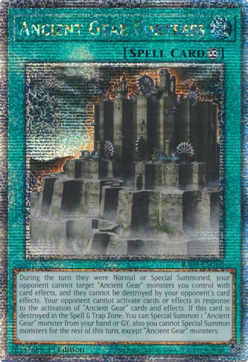 Ancient Gear Fortress (Quarter Century Secret Rare) [RA03-EN062] Quarter Century Secret Rare | Pegasus Games WI