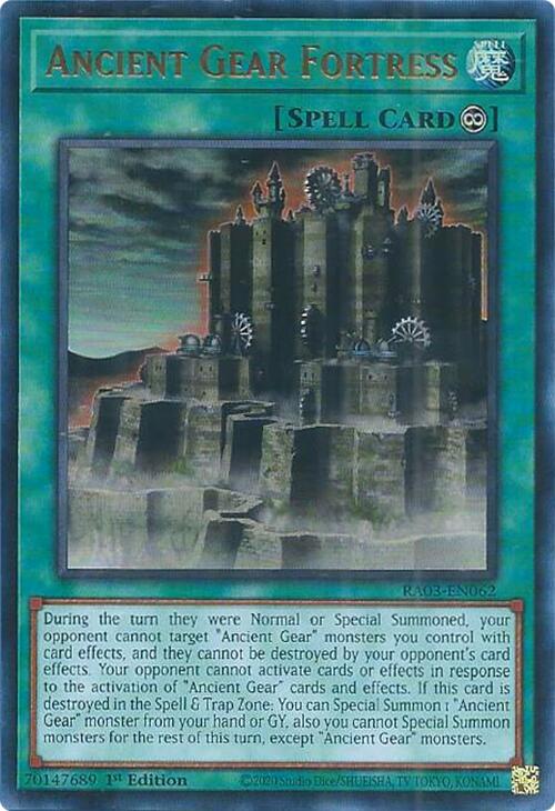 Ancient Gear Fortress (UR) [RA03-EN062] Ultra Rare | Pegasus Games WI