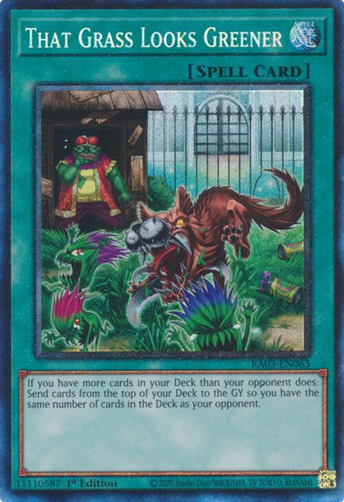 That Grass Looks Greener (CR) [RA03-EN063] Prismatic Collector's Rare | Pegasus Games WI
