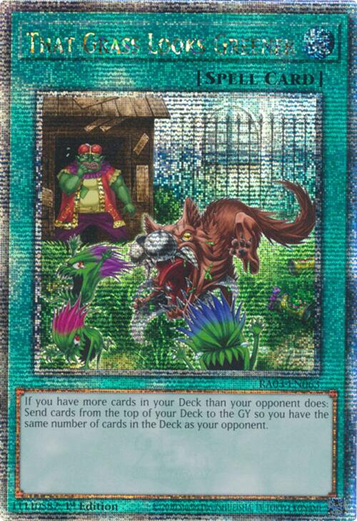 That Grass Looks Greener (Quarter Century Secret Rare) [RA03-EN063] Quarter Century Secret Rare | Pegasus Games WI