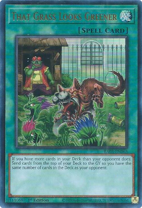 That Grass Looks Greener (UR) [RA03-EN063] Ultra Rare | Pegasus Games WI