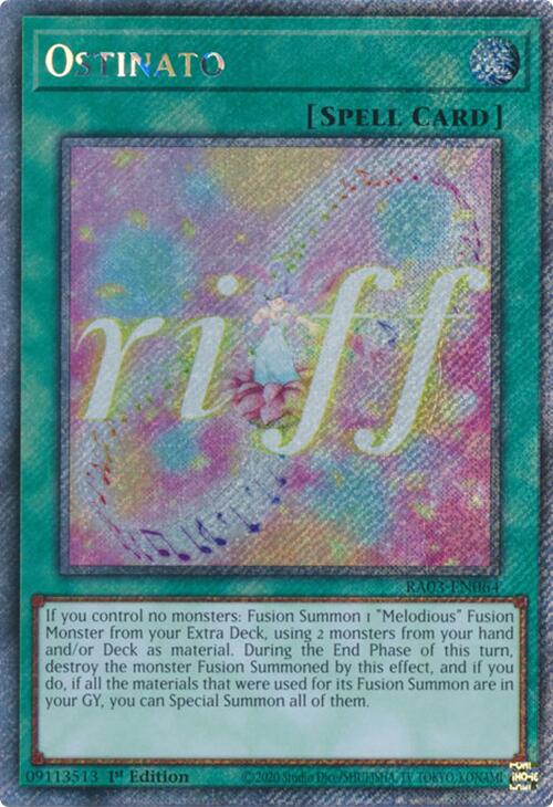 Ostinato (Platinum Secret Rare) [RA03-EN064] Platinum Secret Rare | Pegasus Games WI