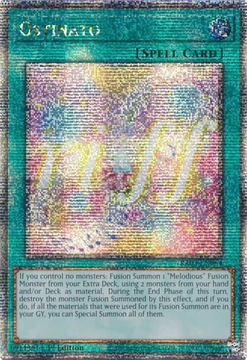 Ostinato (Quarter Century Secret Rare) [RA03-EN064] Quarter Century Secret Rare | Pegasus Games WI