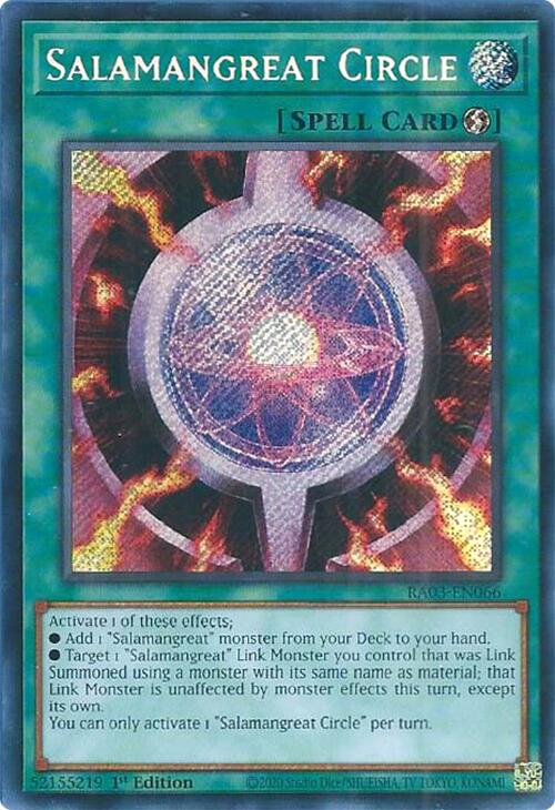 Salamangreat Circle (Secret Rare) [RA03-EN066] Secret Rare | Pegasus Games WI