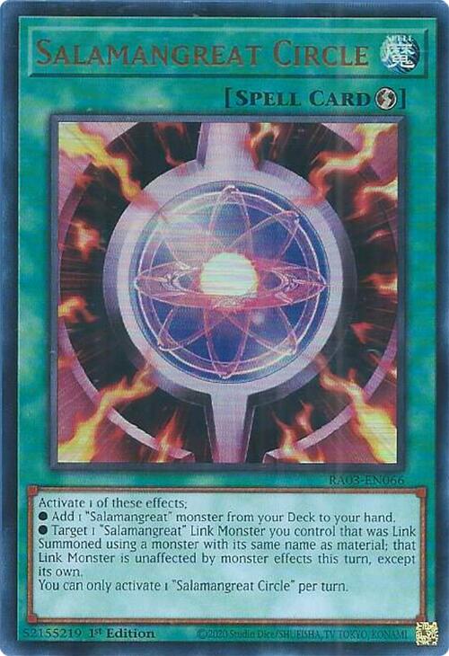Salamangreat Circle (UR) [RA03-EN066] Ultra Rare | Pegasus Games WI