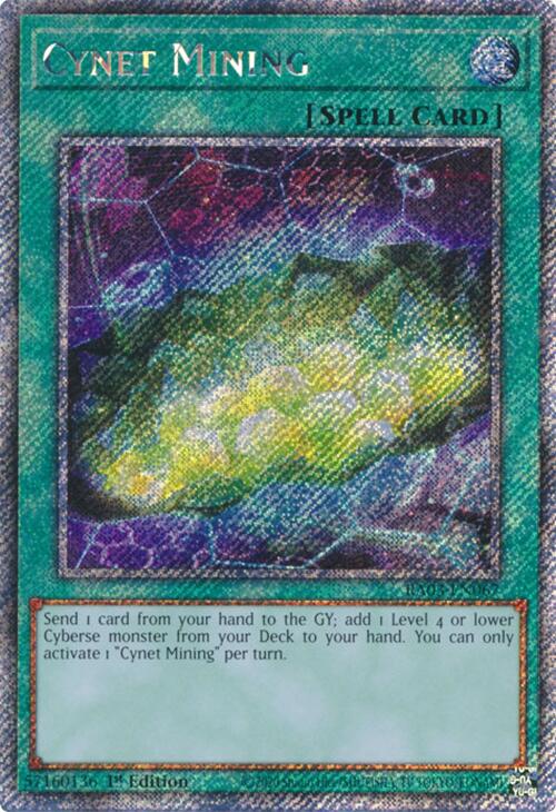 Cynet Mining (Platinum Secret Rare) [RA03-EN067] Platinum Secret Rare | Pegasus Games WI