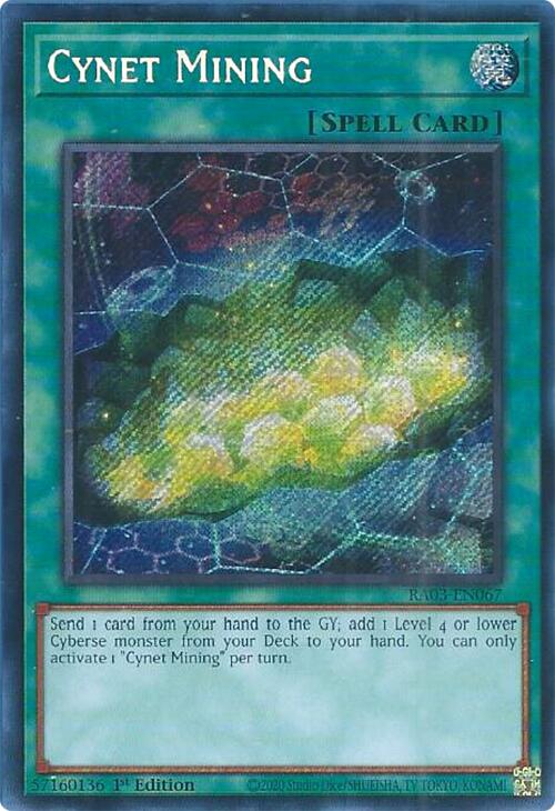 Cynet Mining (Secret Rare) [RA03-EN067] Secret Rare | Pegasus Games WI