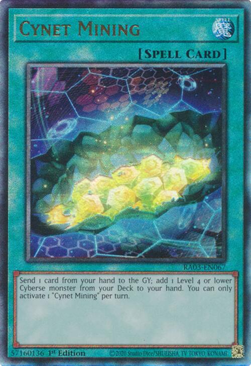 Cynet Mining (UTR) [RA03-EN067] Prismatic Ultimate Rare | Pegasus Games WI