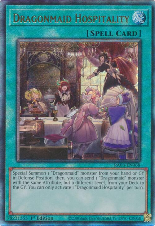 Dragonmaid Hospitality (UTR) [RA03-EN068] Prismatic Ultimate Rare | Pegasus Games WI