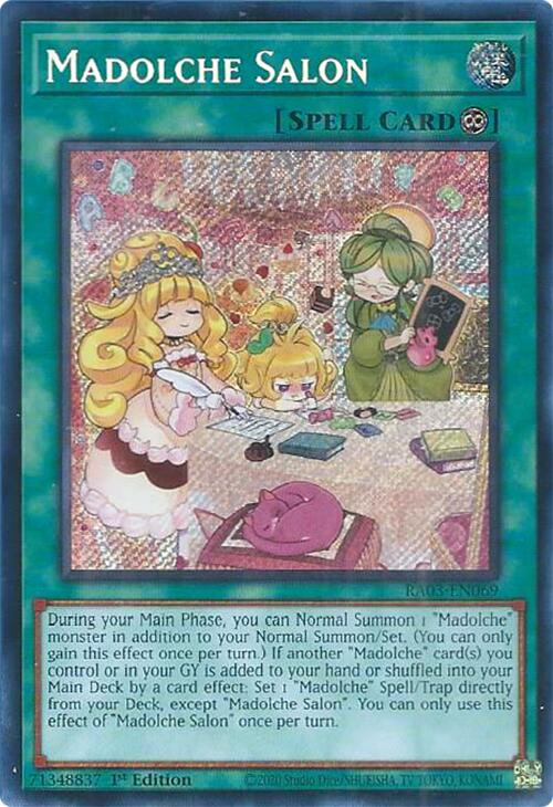 Madolche Salon (Secret Rare) [RA03-EN069] Secret Rare | Pegasus Games WI