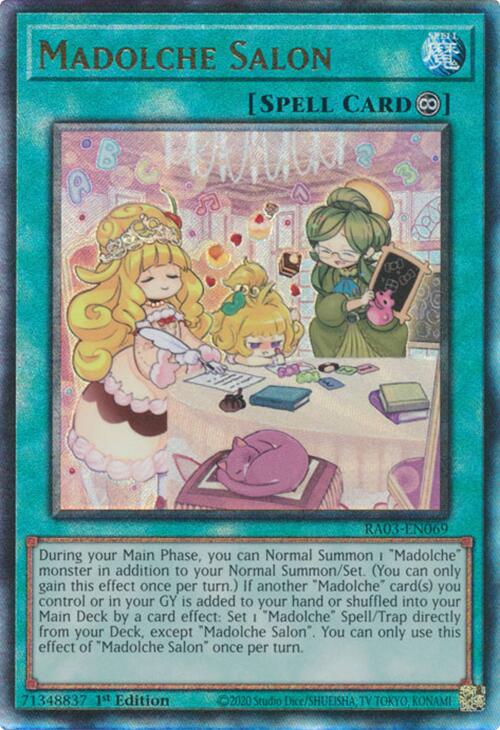 Madolche Salon (UTR) [RA03-EN069] Prismatic Ultimate Rare | Pegasus Games WI