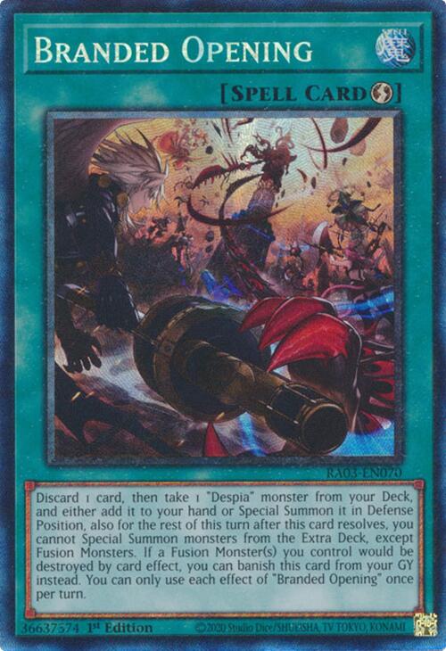 Branded Opening (CR) [RA03-EN070] Prismatic Collector's Rare | Pegasus Games WI