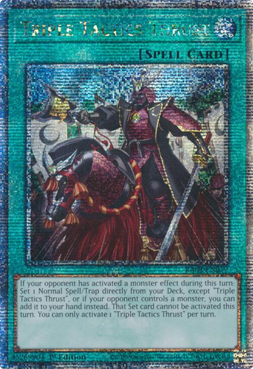 Triple Tactics Thrust (Quarter Century Secret Rare) [RA03-EN072] Quarter Century Secret Rare | Pegasus Games WI