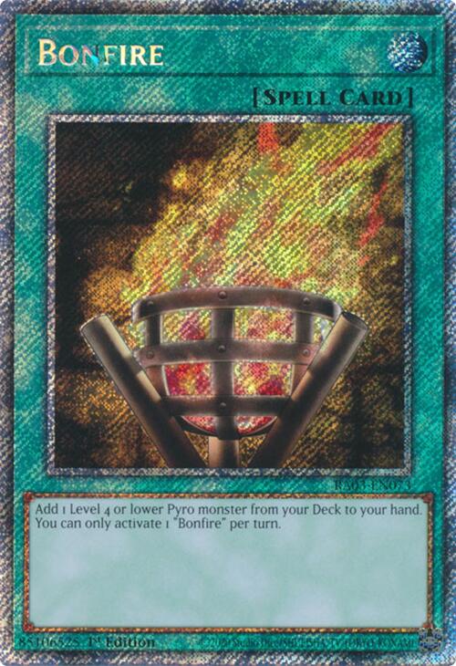 Bonfire (Platinum Secret Rare) [RA03-EN073] Platinum Secret Rare | Pegasus Games WI