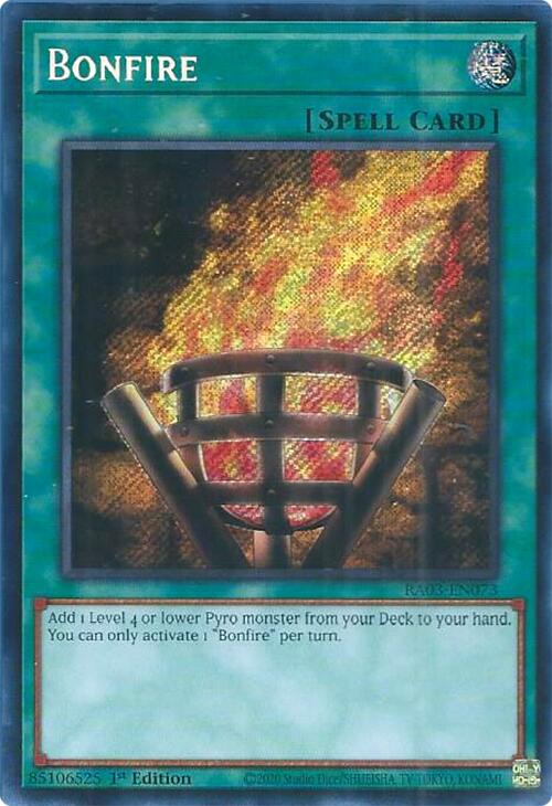 Bonfire (Secret Rare) [RA03-EN073] Secret Rare | Pegasus Games WI