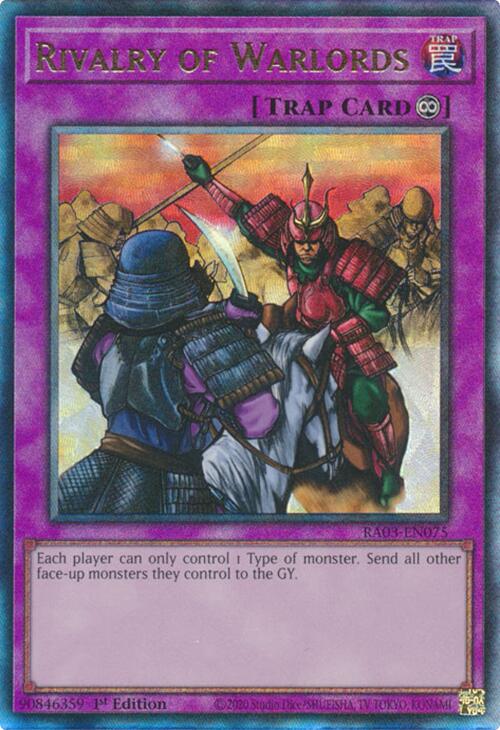 Rivalry of Warlords (UTR) [RA03-EN075] Prismatic Ultimate Rare | Pegasus Games WI