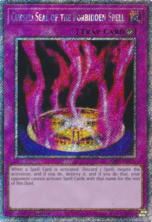 Cursed Seal of the Forbidden Spell (Platinum Secret Rare) [RA03-EN076] Platinum Secret Rare | Pegasus Games WI