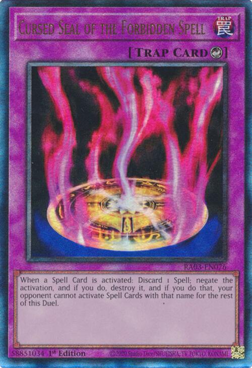 Cursed Seal of the Forbidden Spell (UTR) [RA03-EN076] Prismatic Ultimate Rare | Pegasus Games WI