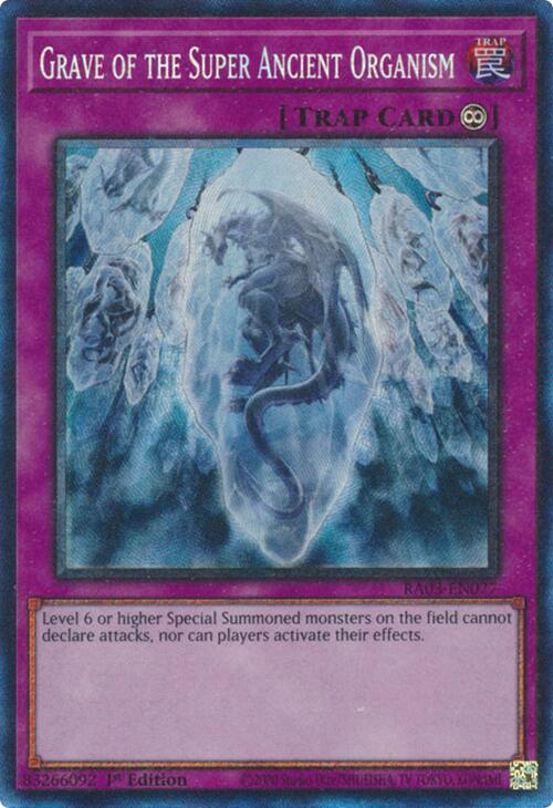 Grave of the Super Ancient Organism (CR) [RA03-EN077] Prismatic Collector's Rare | Pegasus Games WI