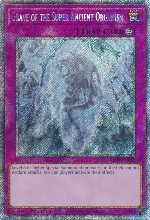 Grave of the Super Ancient Organism (Platinum Secret Rare) [RA03-EN077] Platinum Secret Rare | Pegasus Games WI