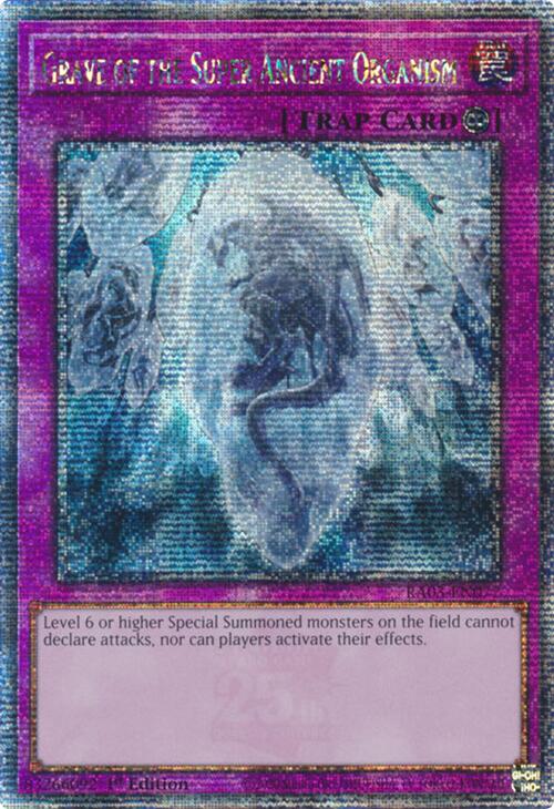 Grave of the Super Ancient Organism (Quarter Century Secret Rare) [RA03-EN077] Quarter Century Secret Rare | Pegasus Games WI