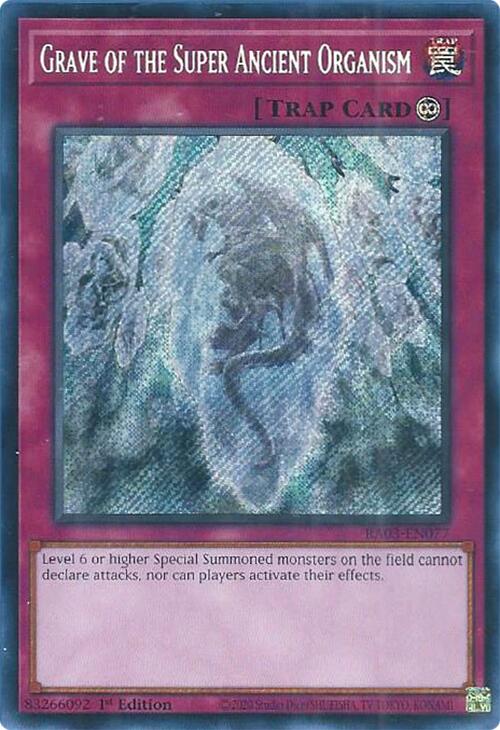 Grave of the Super Ancient Organism (Secret Rare) [RA03-EN077] Secret Rare | Pegasus Games WI